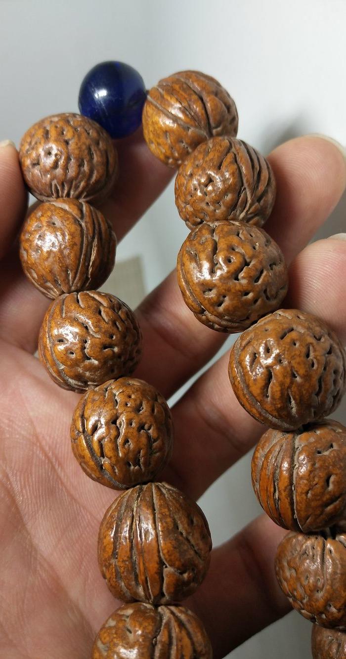 清代老桃核十八子佛珠