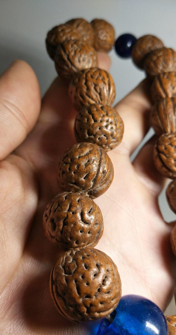 清代老桃核十八子佛珠