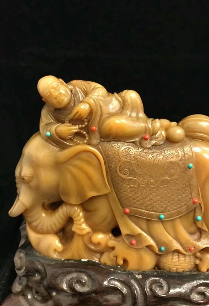 寿山石大象罗汉
