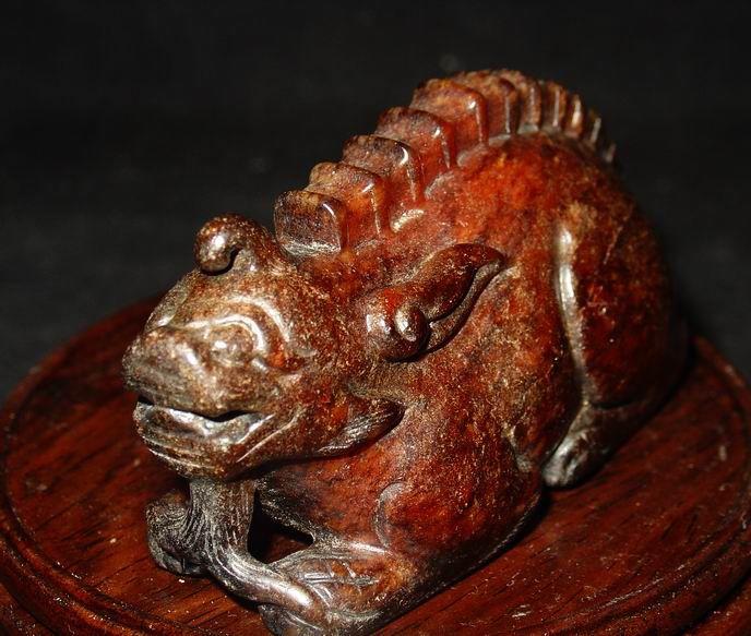 血沁 和田玉古玉 辟邪