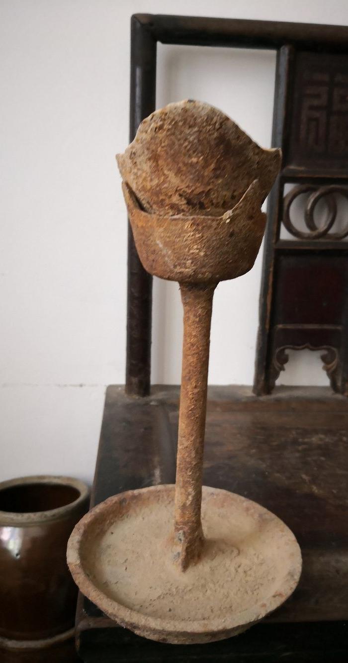 民国铁油灯 包老