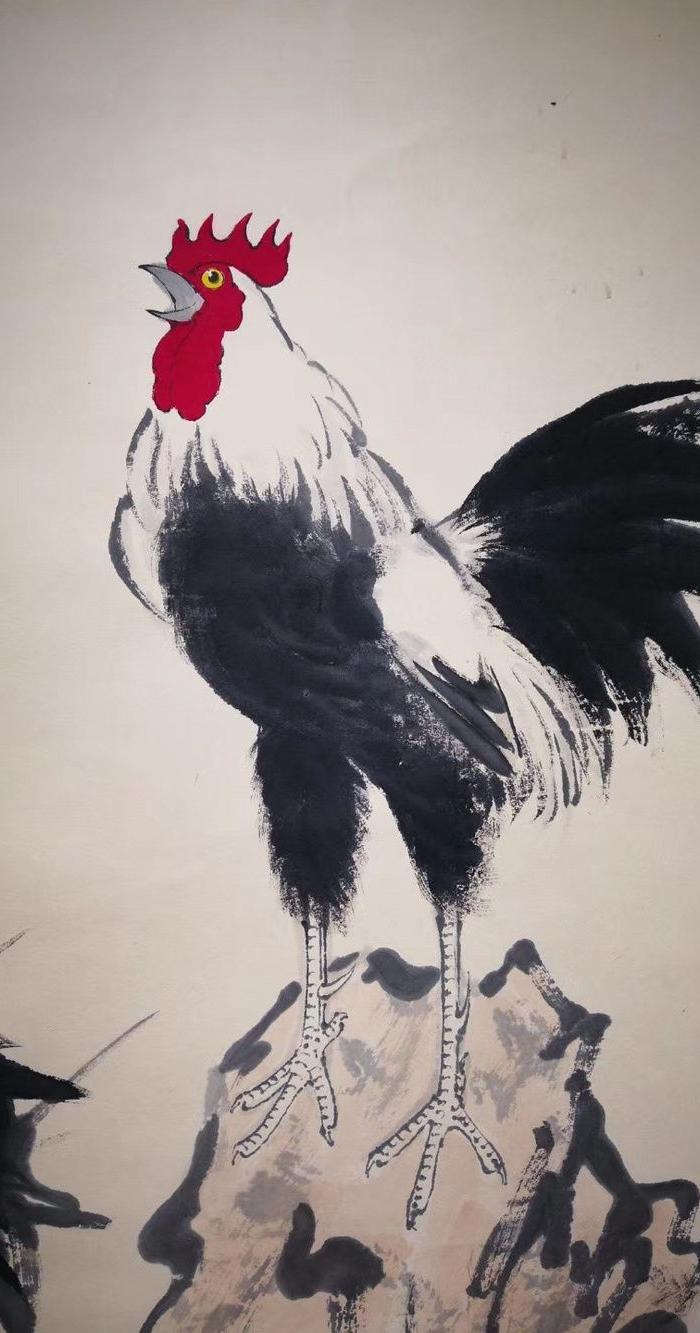 徐悲鸿手绘雄鸡