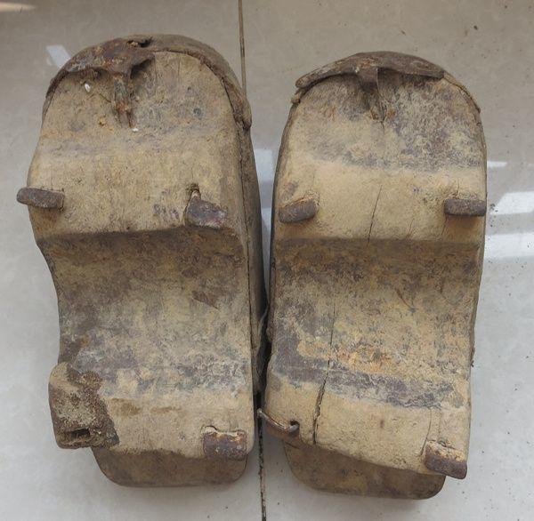 古*木屐一双 古*靴 古鞋