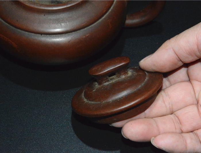 清代名家款全手工老紫砂壶