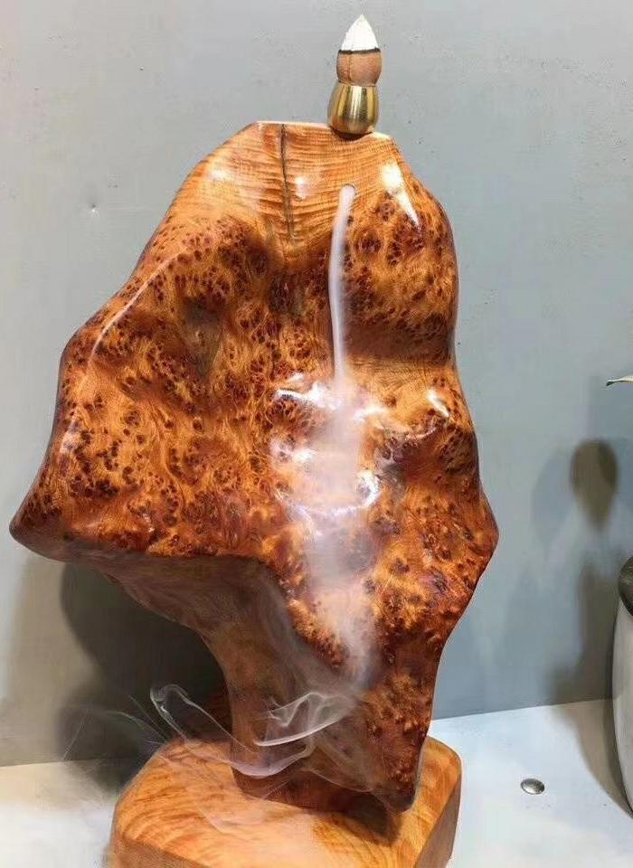 精品崖柏满瘤疤摆件 倒流香摆件