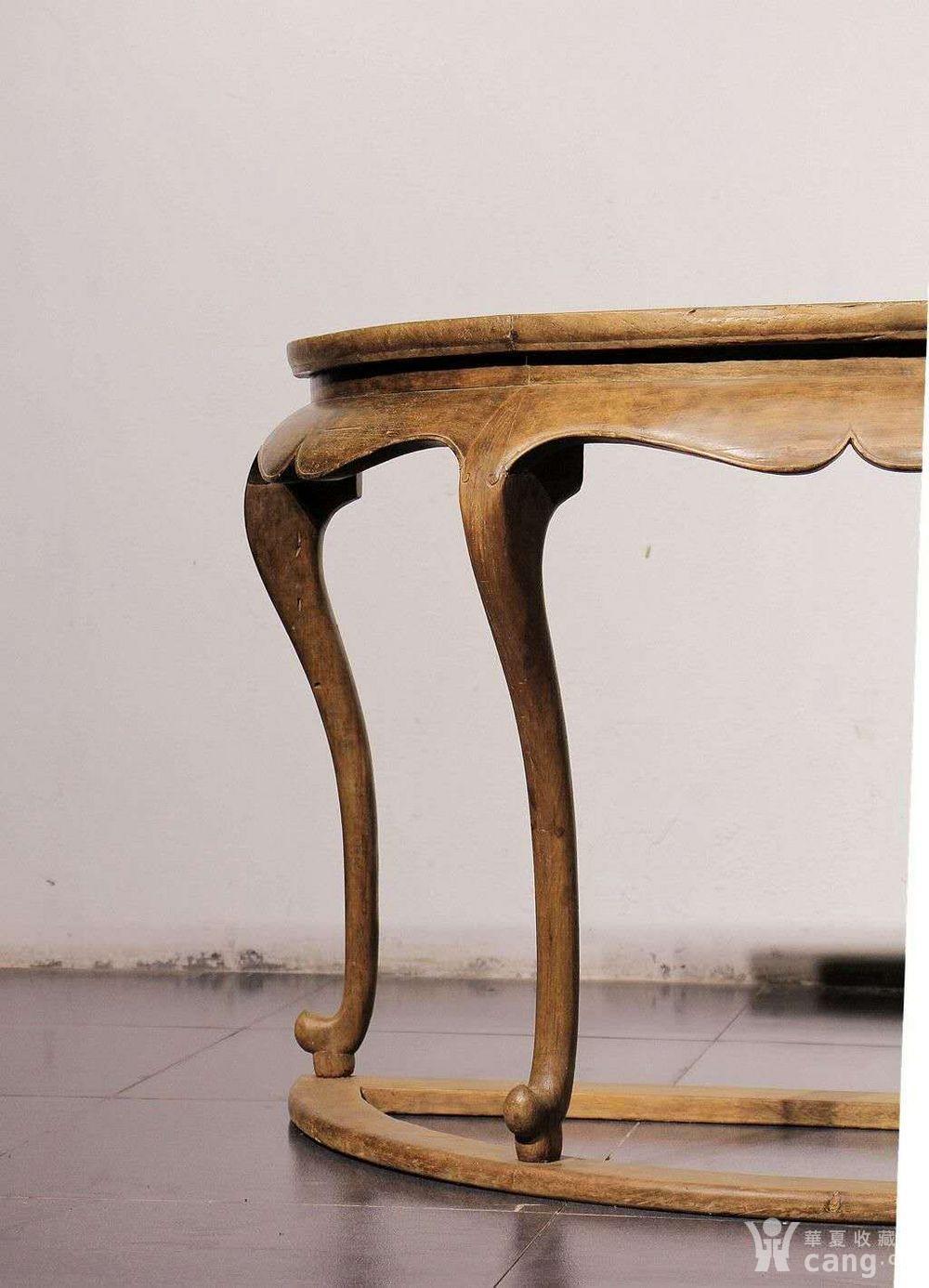 明代 楠木半圆桌