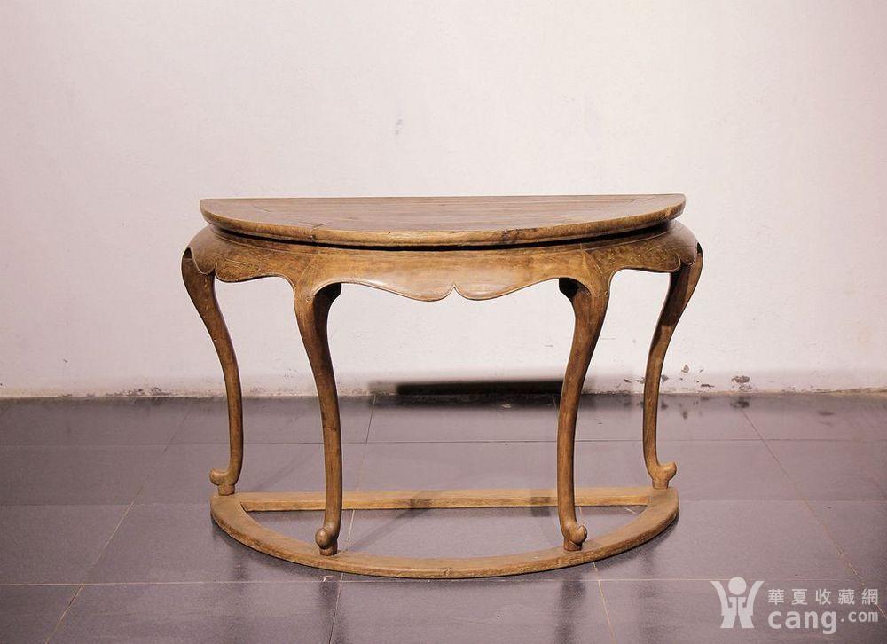 明代 楠木半圆桌