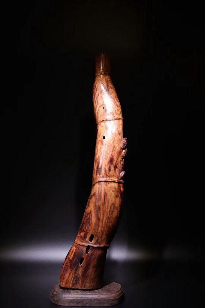 回流 海南黄花梨竹节摆件