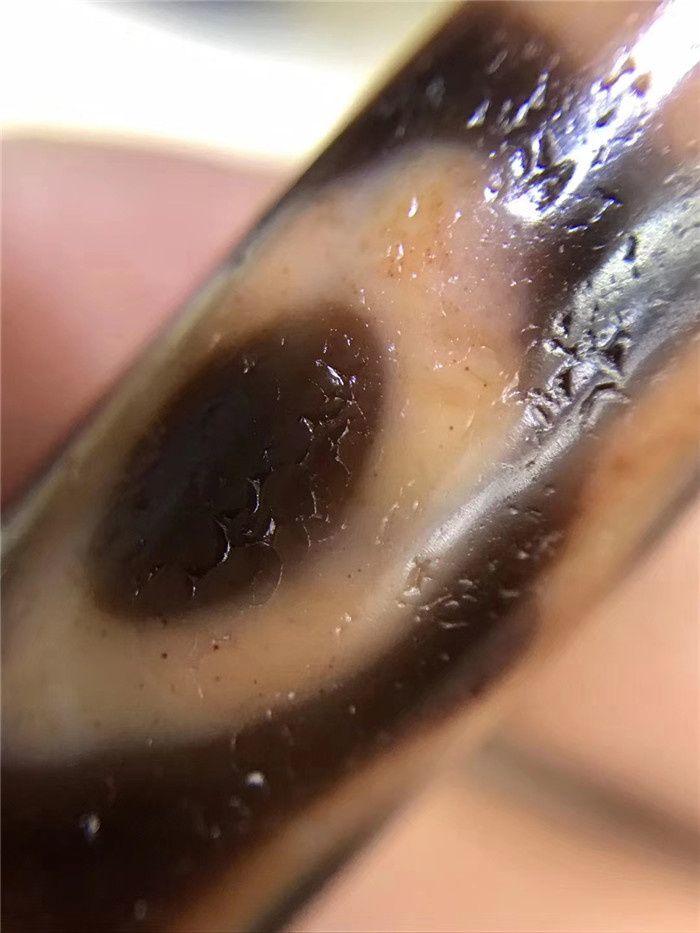 红朱砂三眼星辰天珠