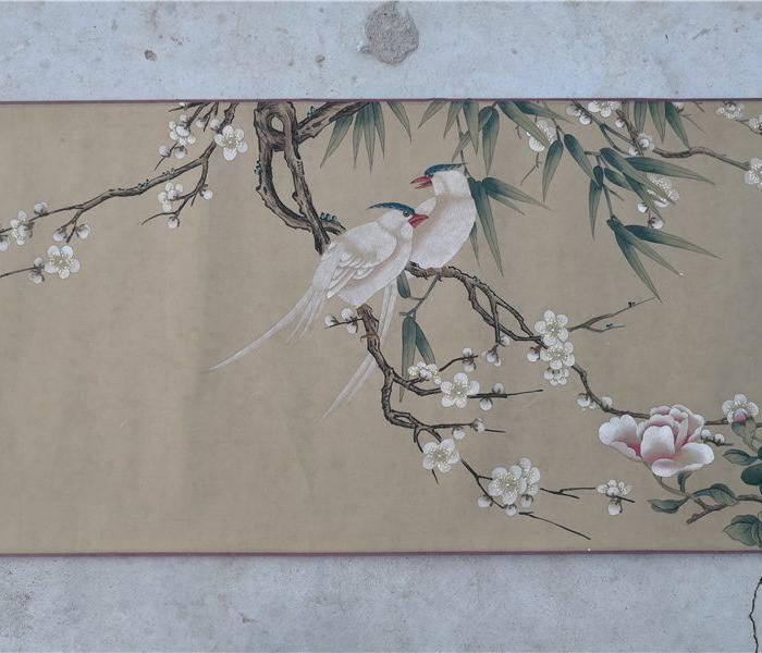 凌必正花鸟长卷