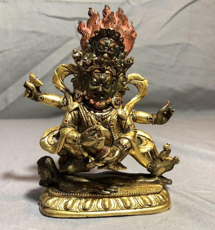 佛像.四面四臂玛哈嘎拉