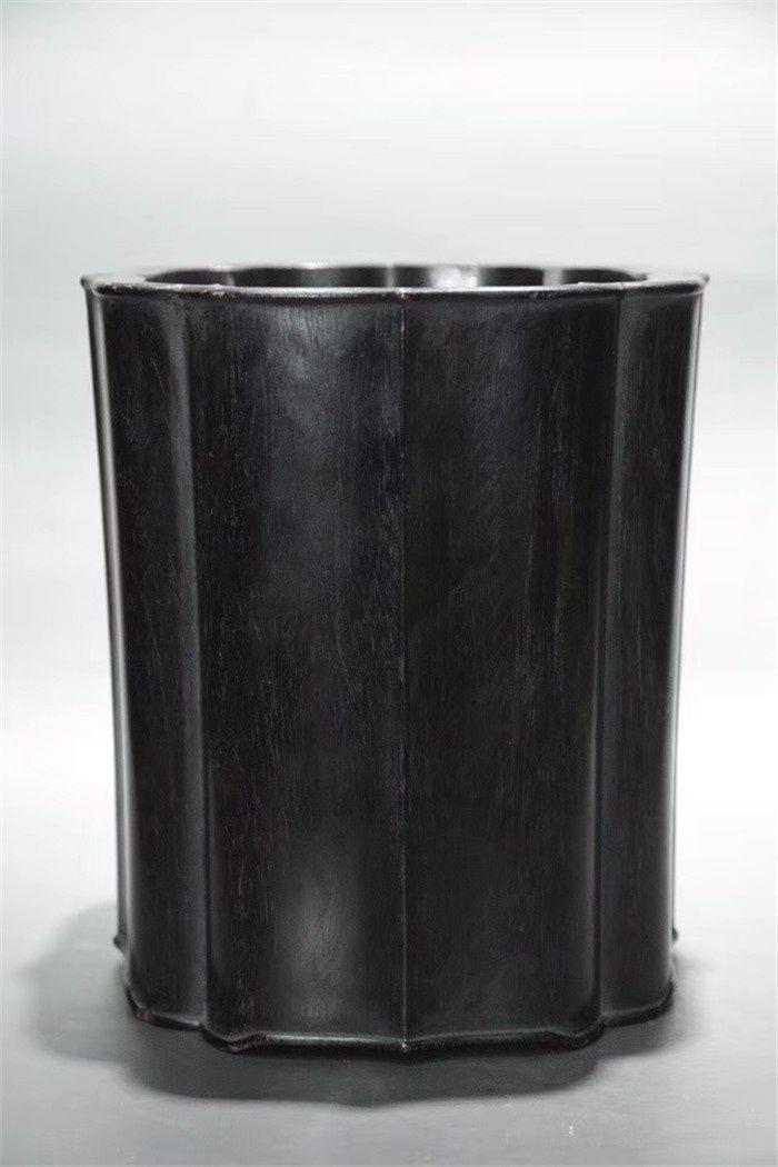 清代小叶紫檀木笔筒