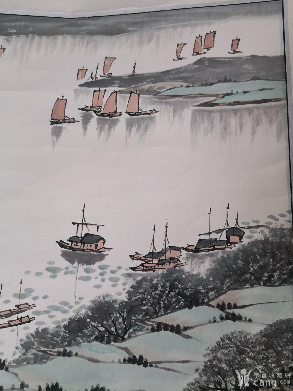 宋文治精品山水画《烟雨江南》