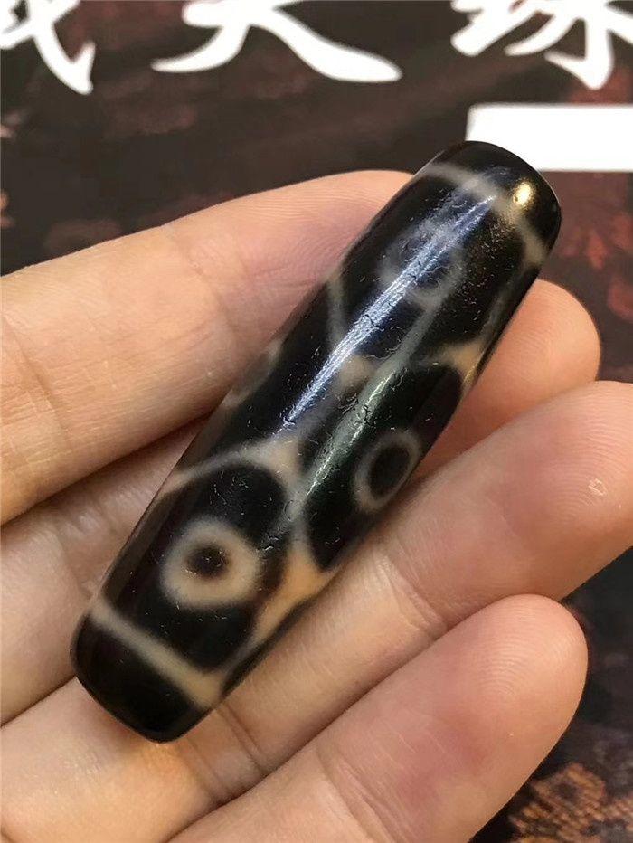 无砂龟甲六眼天珠