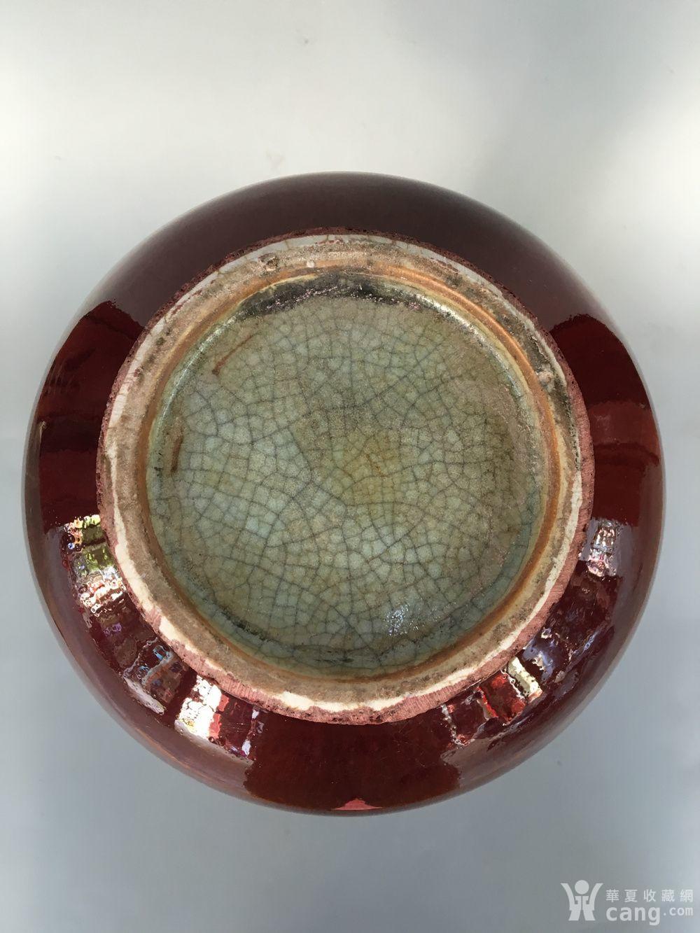 瓷器 明 清代祭红天球瓶 藏品描述 藏品展示 报价记录 服务保障  手机