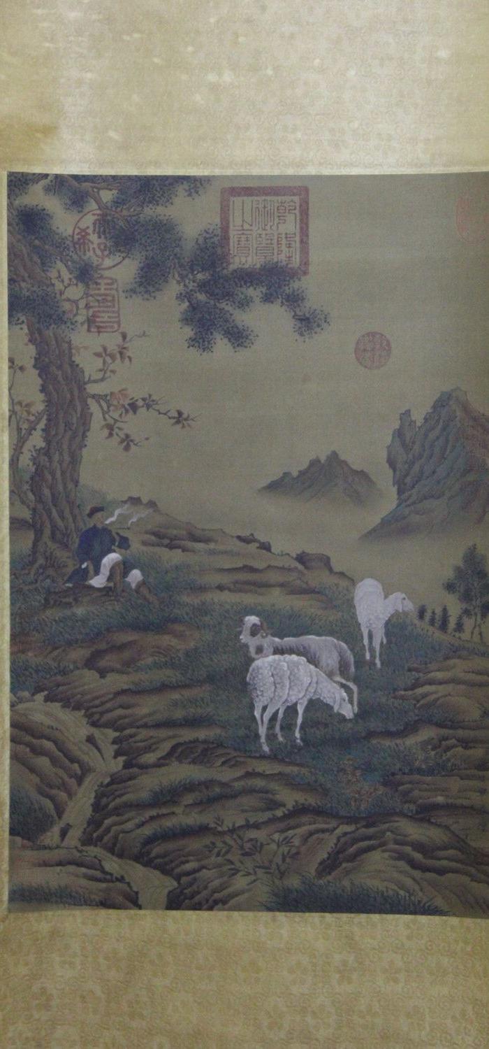郎世宁三羊开泰