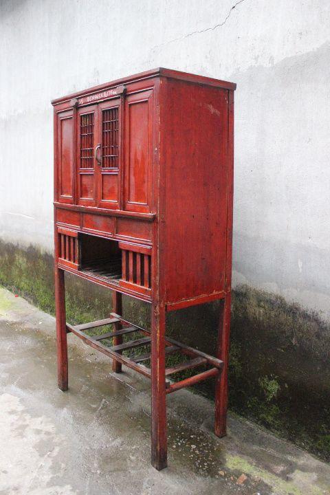 民俗老物件老旧家具木制老式碗柜老式橱柜老式书柜农家乐摆设