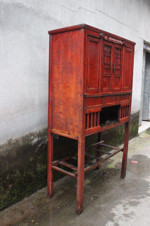 民俗老物件老旧家具木制老式碗柜老式橱柜老式书柜农家乐摆设