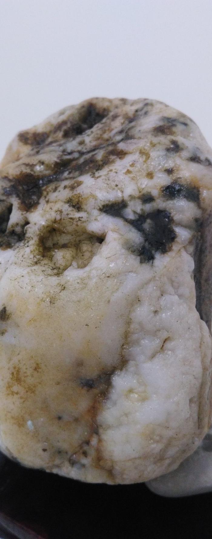 天然白蜡石摆件 猫