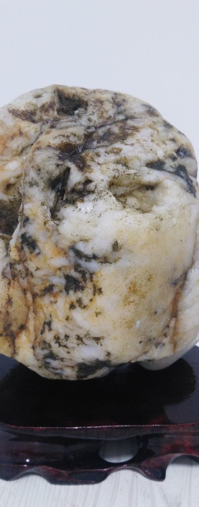 天然白蜡石摆件 猫