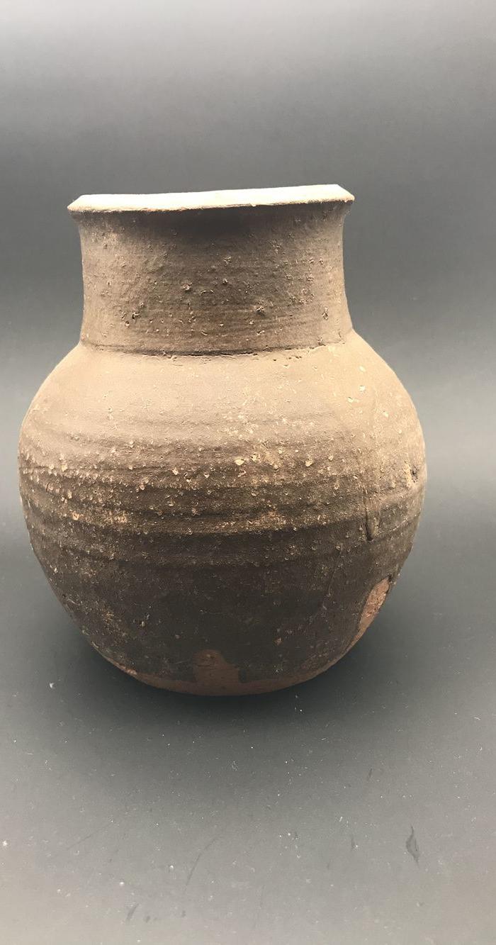 诚不欺你 洪塘窑长颈红釉茶入