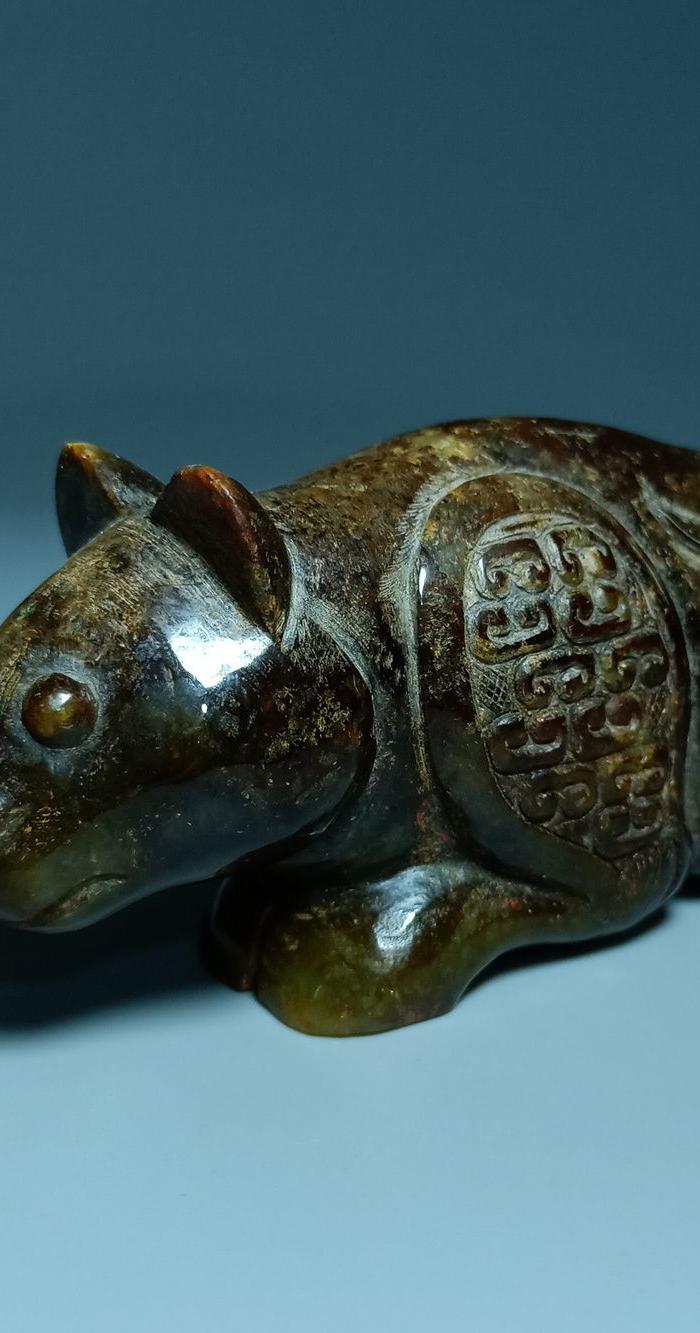 战汉 和田老玉瑞兽