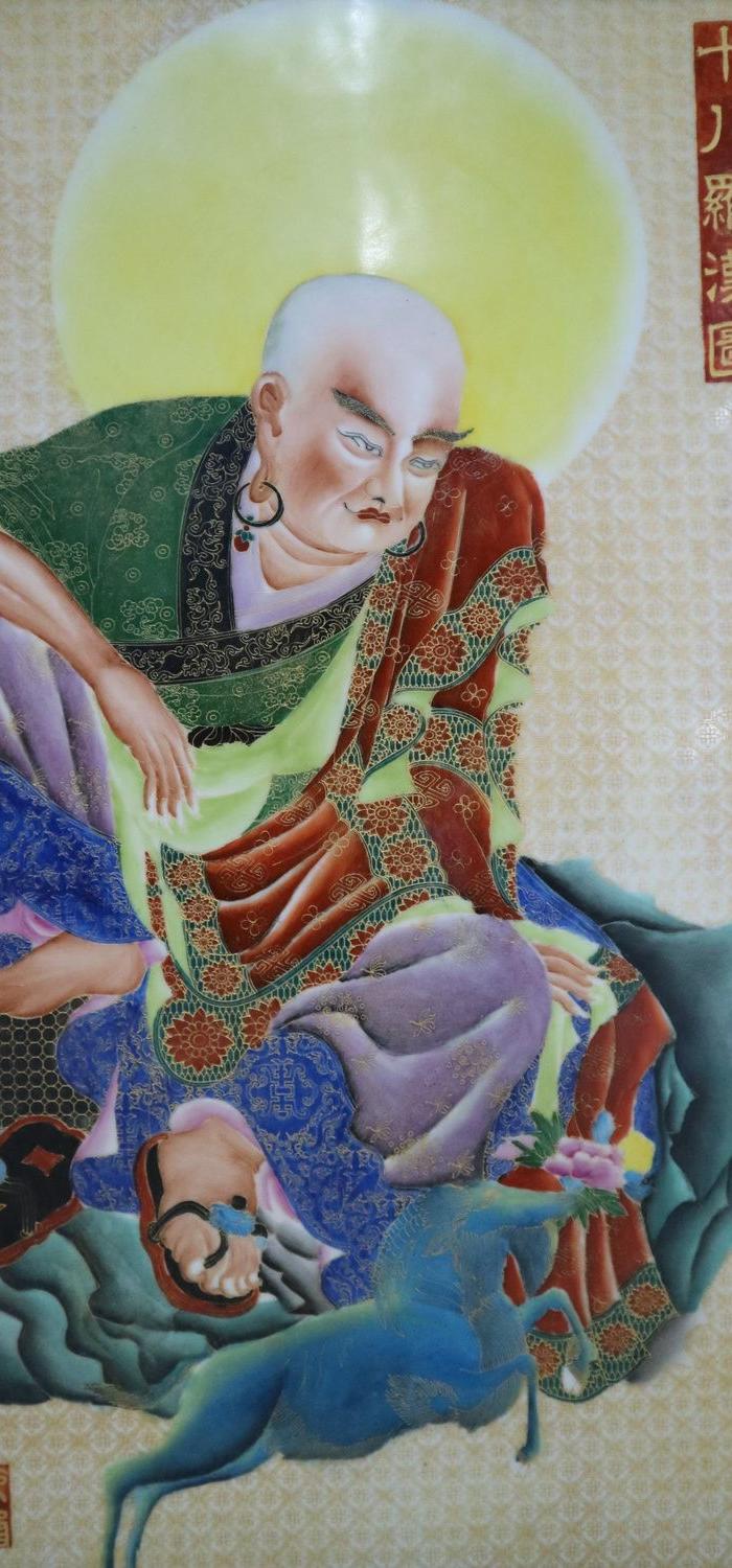 清代十八罗汉挂屏