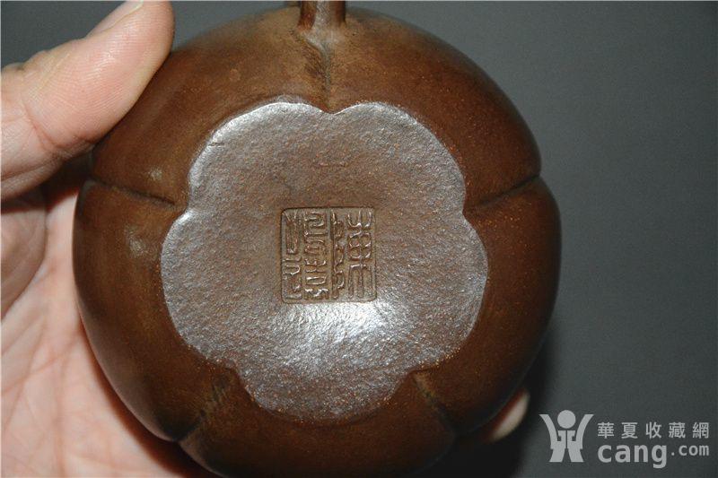 陈鸣远款梅花壶老紫砂壶