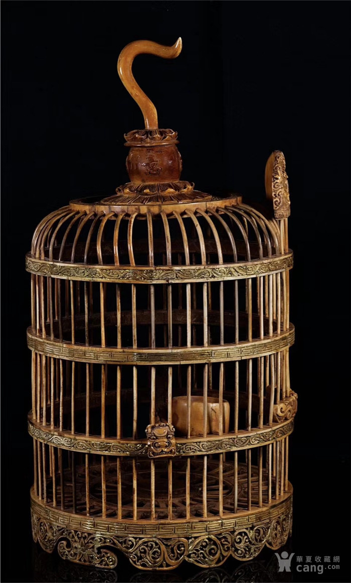 x清代乾隆时期金丝鸟笼