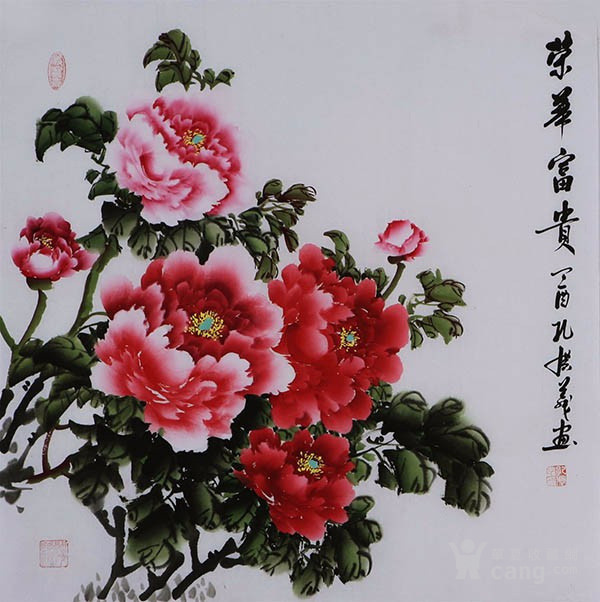 孔庆义 183 四尺斗方牡丹