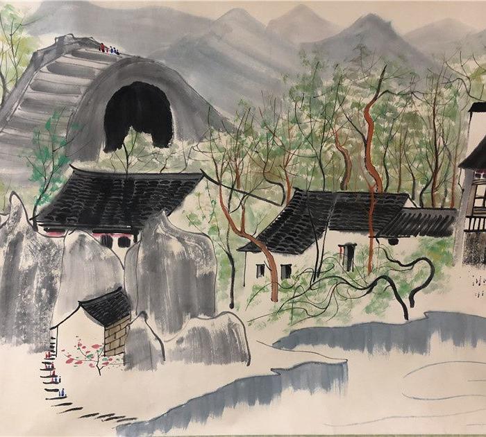 吴冠中山水作品