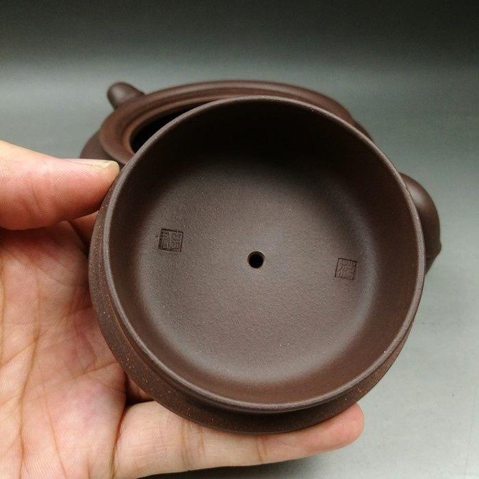 工艺师范育君竹节紫砂壶