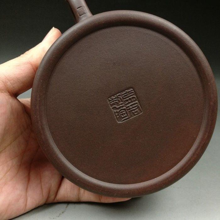 工艺师范育君竹节紫砂壶