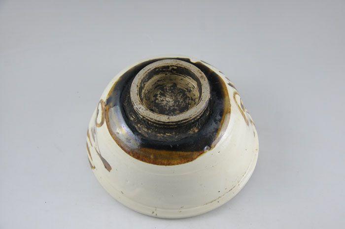 18 347清代磁州窑福字白釉大碗民俗海碗老瓷器包老包真古董