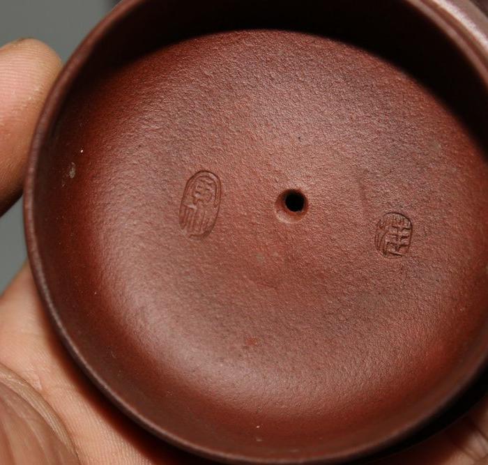 汪寅仙落款宜兴老紫砂壶 精品碗梅茶壶茶具 名家全手工