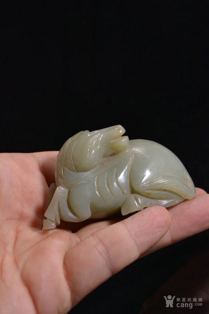 明清老和田玉玉马
