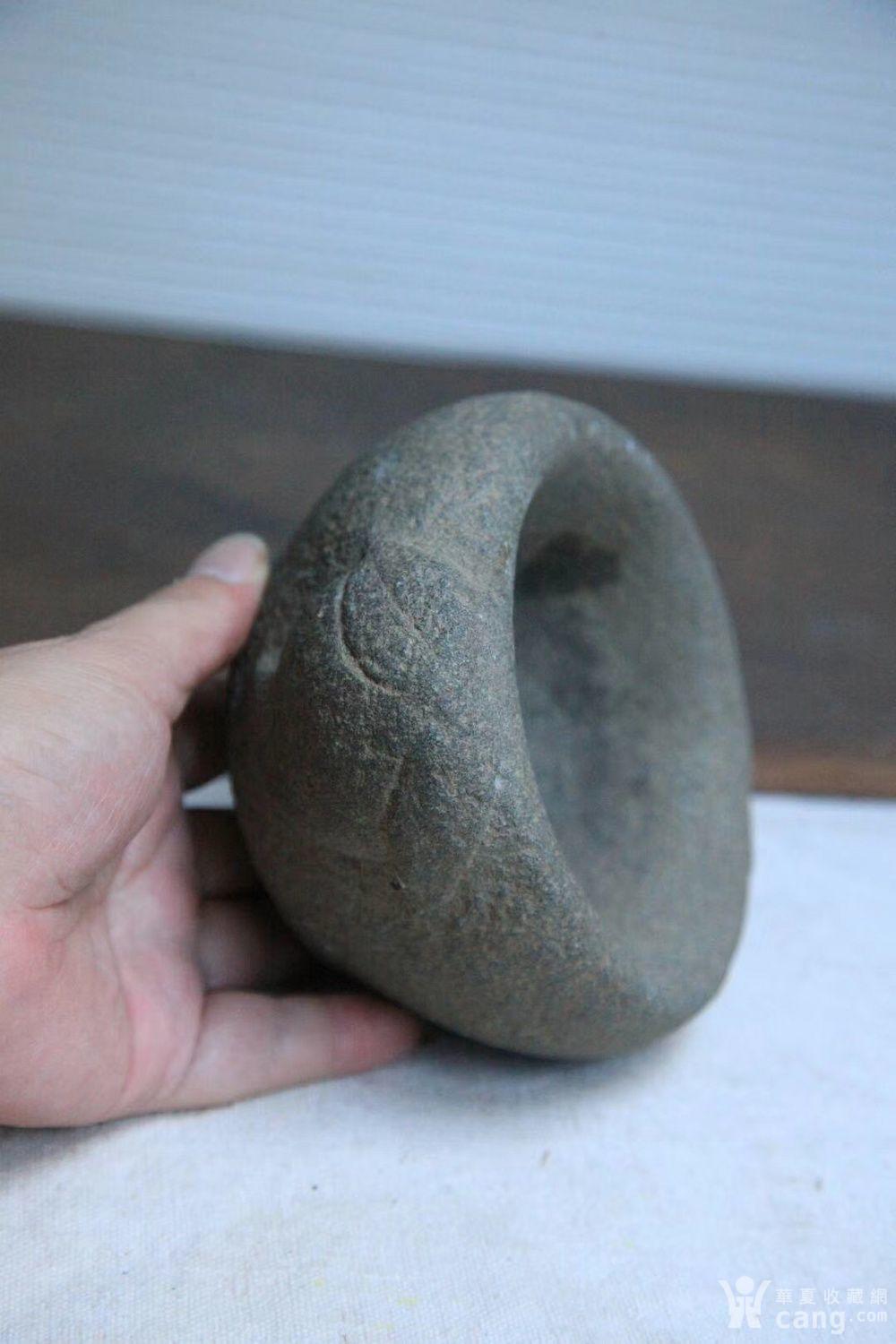 清代温州青石寿桃小石臼捣臼老石雕