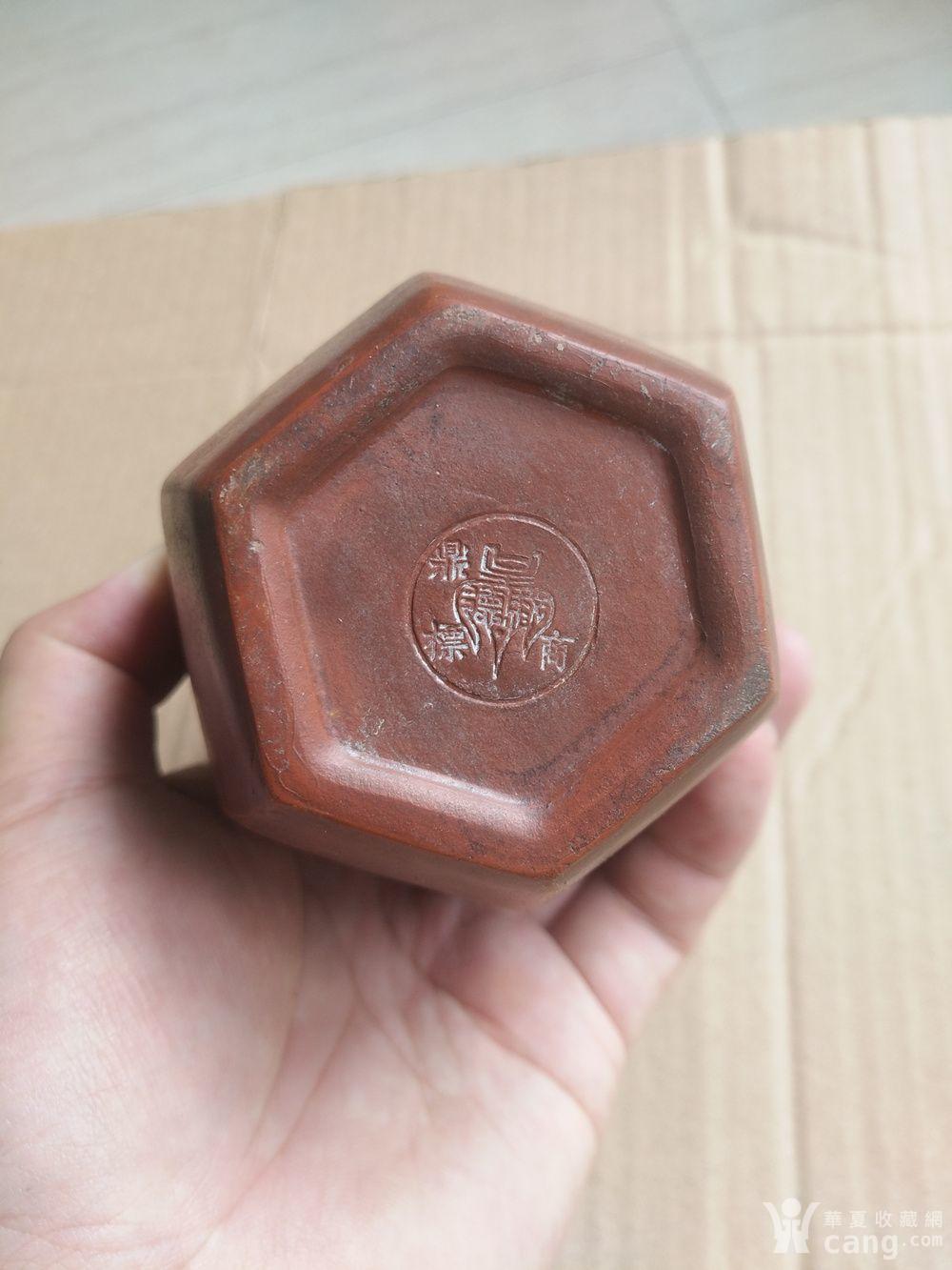 民国大名家 金鼎商标紫砂笔筒一个