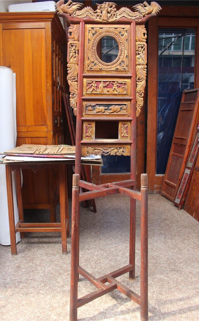 古董古玩木雕 民国老家具洗脸架子 怀旧老物件