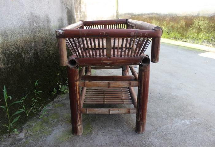 民俗老物件老竹编小孩老床老竹床传统婴儿竹床民俗博物馆摆设品