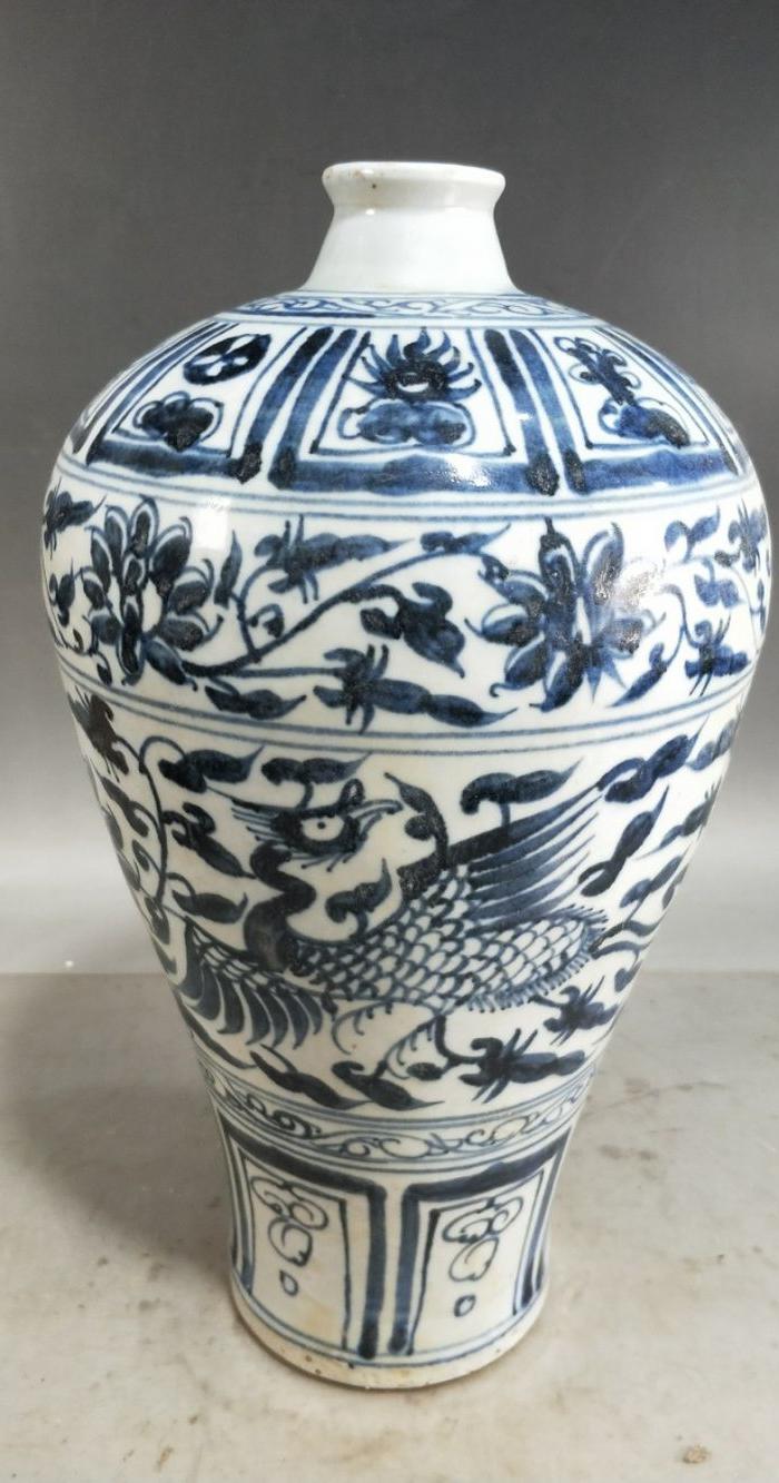 元青花凤纹梅瓶