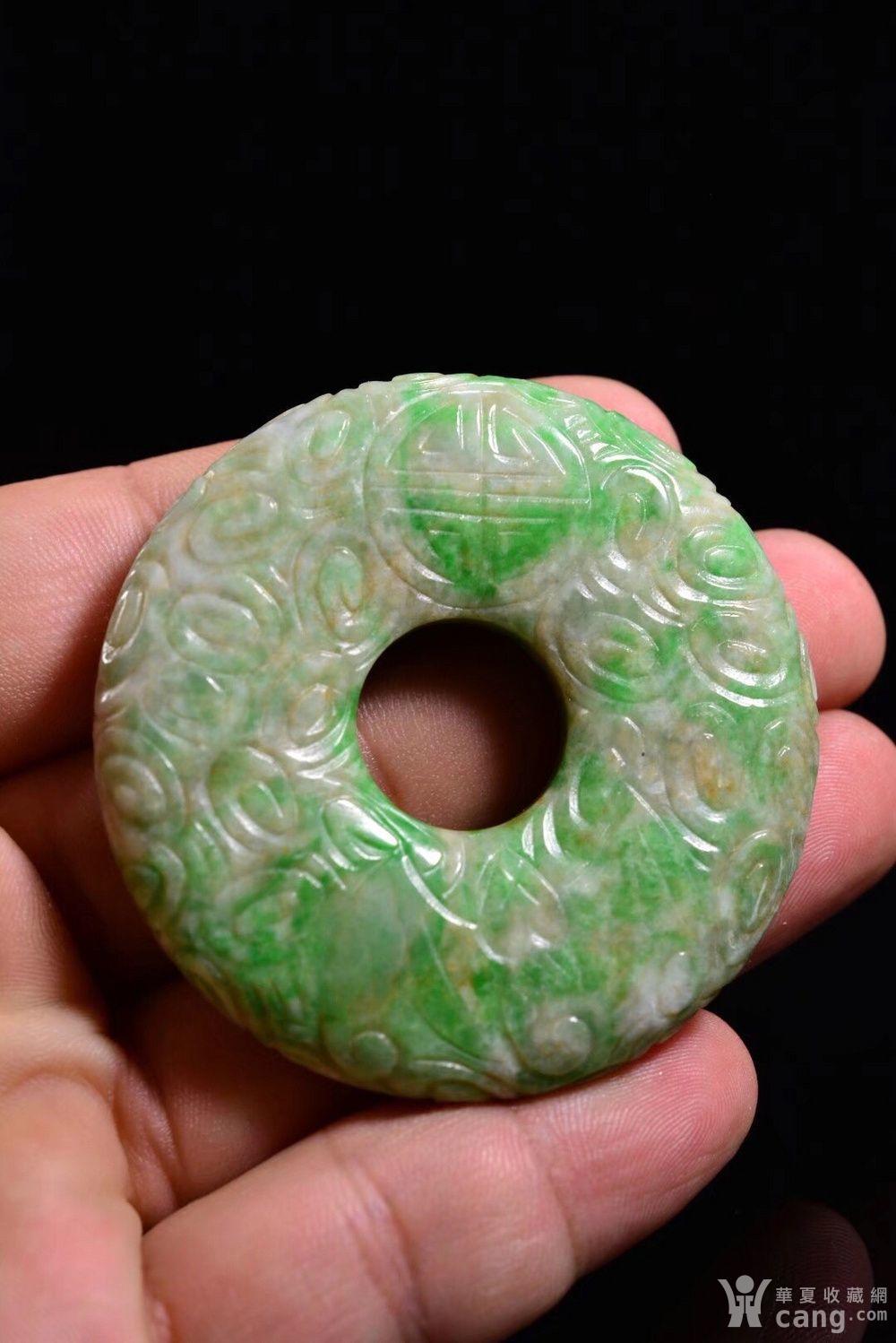 明清时期老翡翠福寿壁