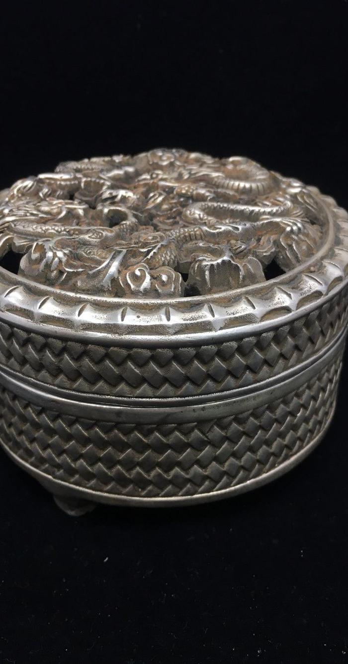 乡下收到老藏银熏香炉