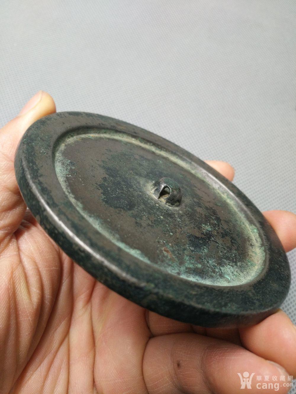 明代素面铜镜.