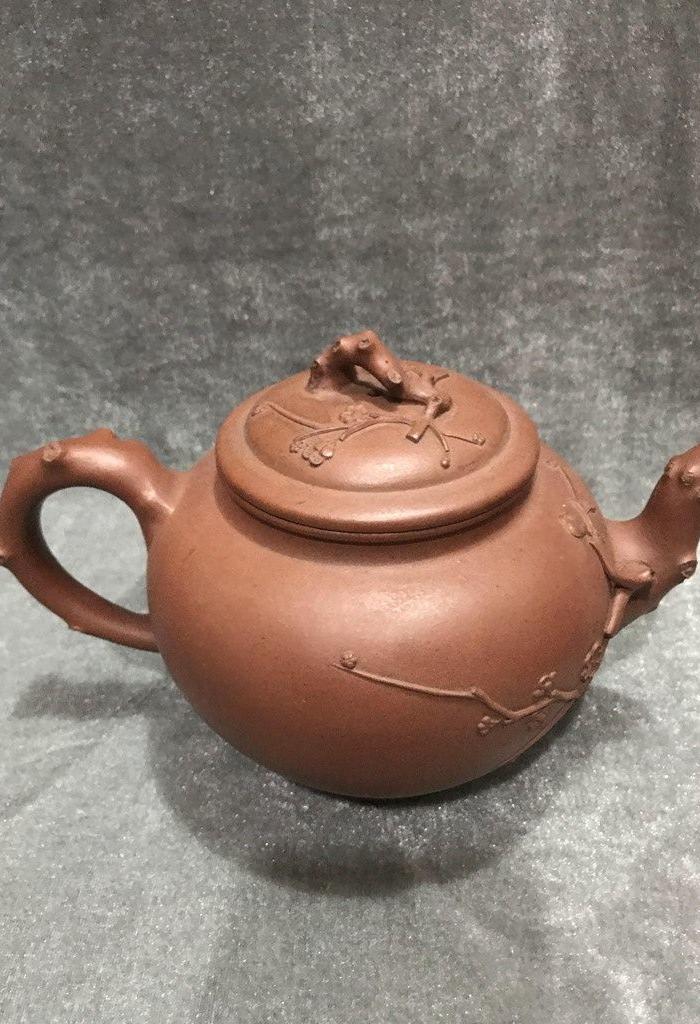 顾景舟梅花紫砂壶一壶四杯