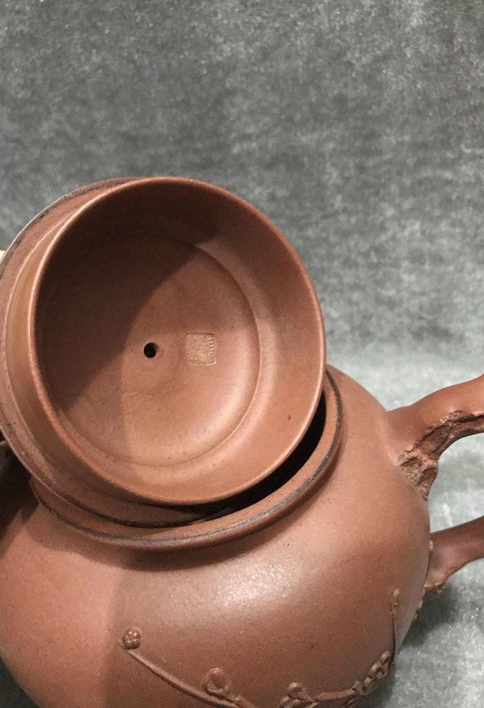 顾景舟梅花紫砂壶一壶四杯