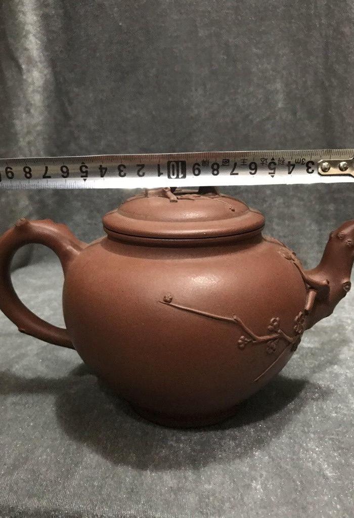 顾景舟梅花紫砂壶一壶四杯