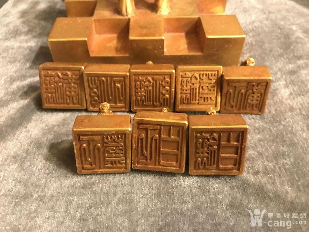 鎏金龙生九子印章