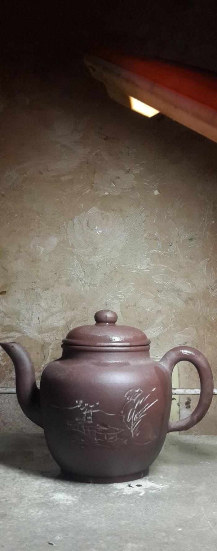 民国石如刻款紫砂壶