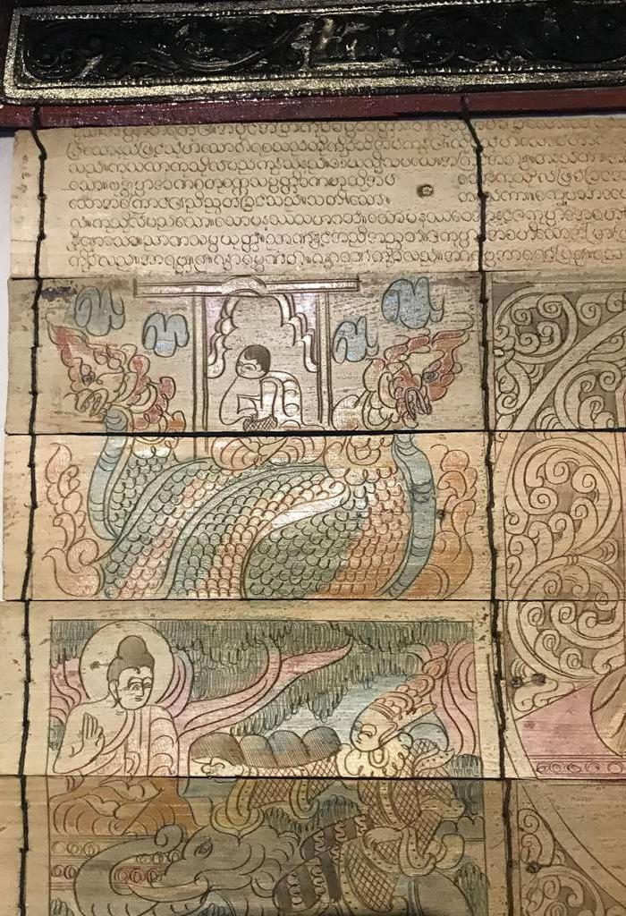 贝叶经书佛像挂图